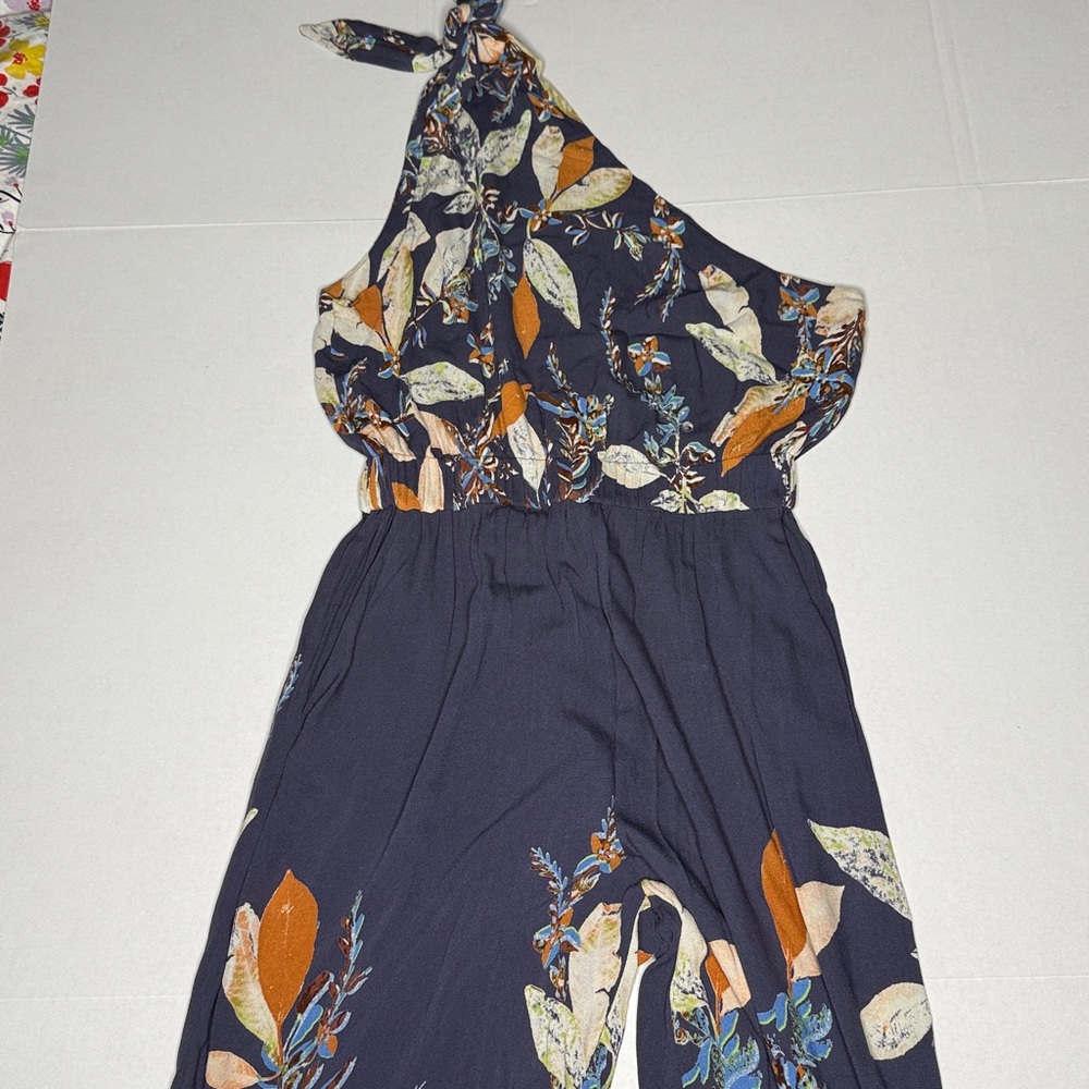 Free People island time asymmetrical jumpsuit